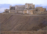 Krak des chevaliers. Les croisés utilisèrent la pierre en abondance pour assurer leur défense